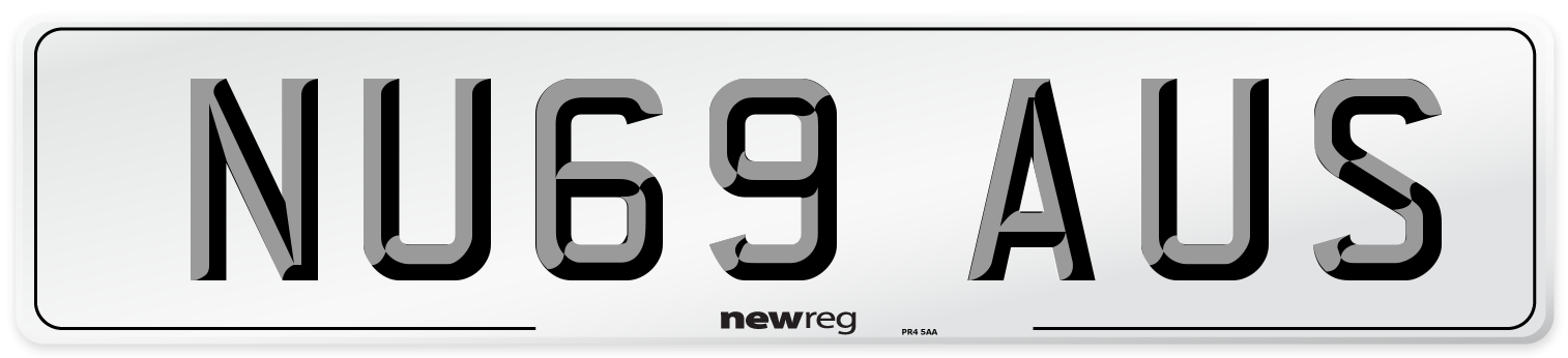 NU69 AUS Number Plate from New Reg